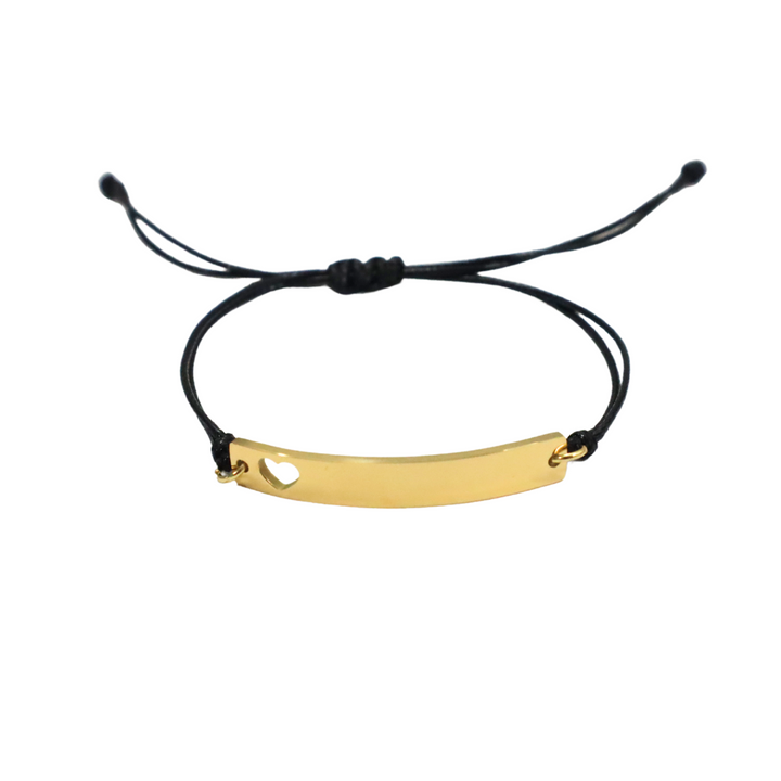 FilSteel™| Bracelet Cœur Perforé en acier inoxydable
