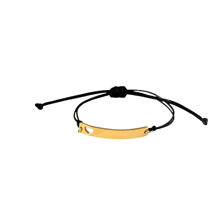 FilSteel™| Bracelet Cœur Perforé en acier inoxydable