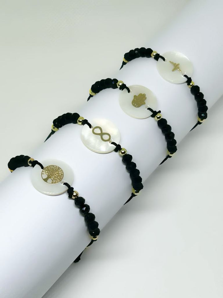BracMotif™ | Bracelet Motif en fil de Lin - BelleetBeauté