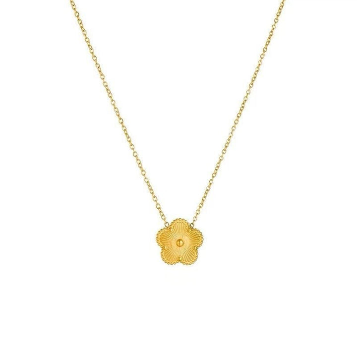 ColiPent™ | Collier fleur en acier inoxydable - BelleetBeauté