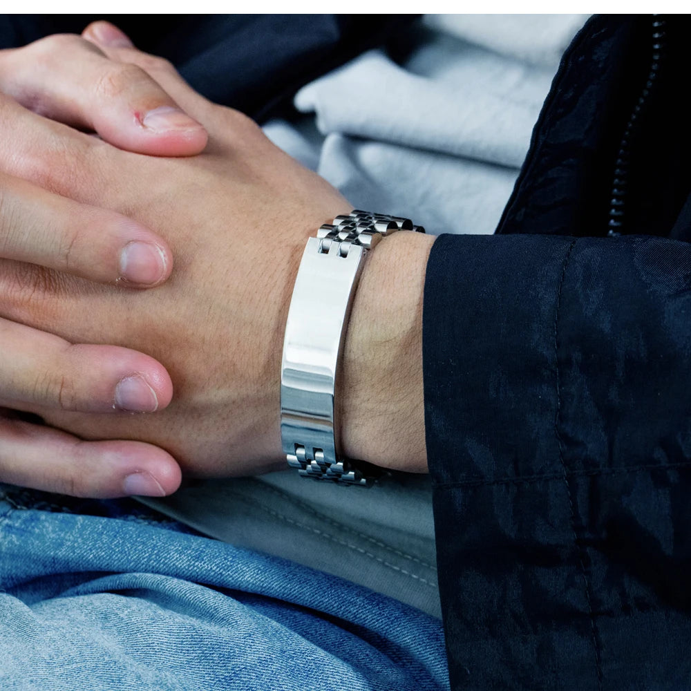 BraceGourmette™ | Bracelet homme en acier inoxydable